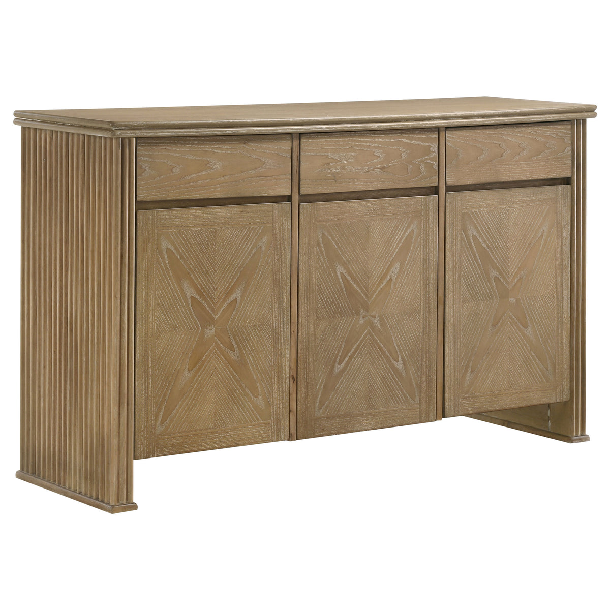 Orleans Furniture - Coaster - Adina 2-door 59-inch Sideboard Server Distressed Light Brown - 193615