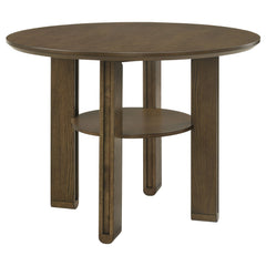 Ottowa 5-piece Round Counter Height Dining Room Set Brown