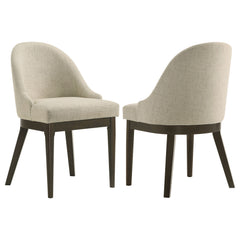 Orleans Furniture - Coaster - Reseda Upholstered Dining Side Chair Beige (Set of 2) - 193672