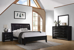 Orleans Furniture - Coaster - Briana 4-piece Eastern King Bedroom Set Black - 200701KE-S4