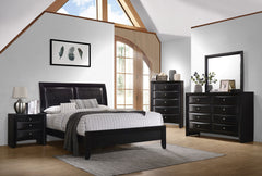Orleans Furniture - Coaster - Briana 5-piece Eastern King Bedroom Set Black - 200701KE-S5