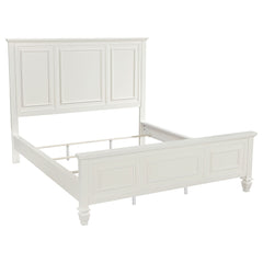 Orleans Furniture - Coaster - Sandy Beach 63-inch California King Panel Bed Cream White - 201301KWN