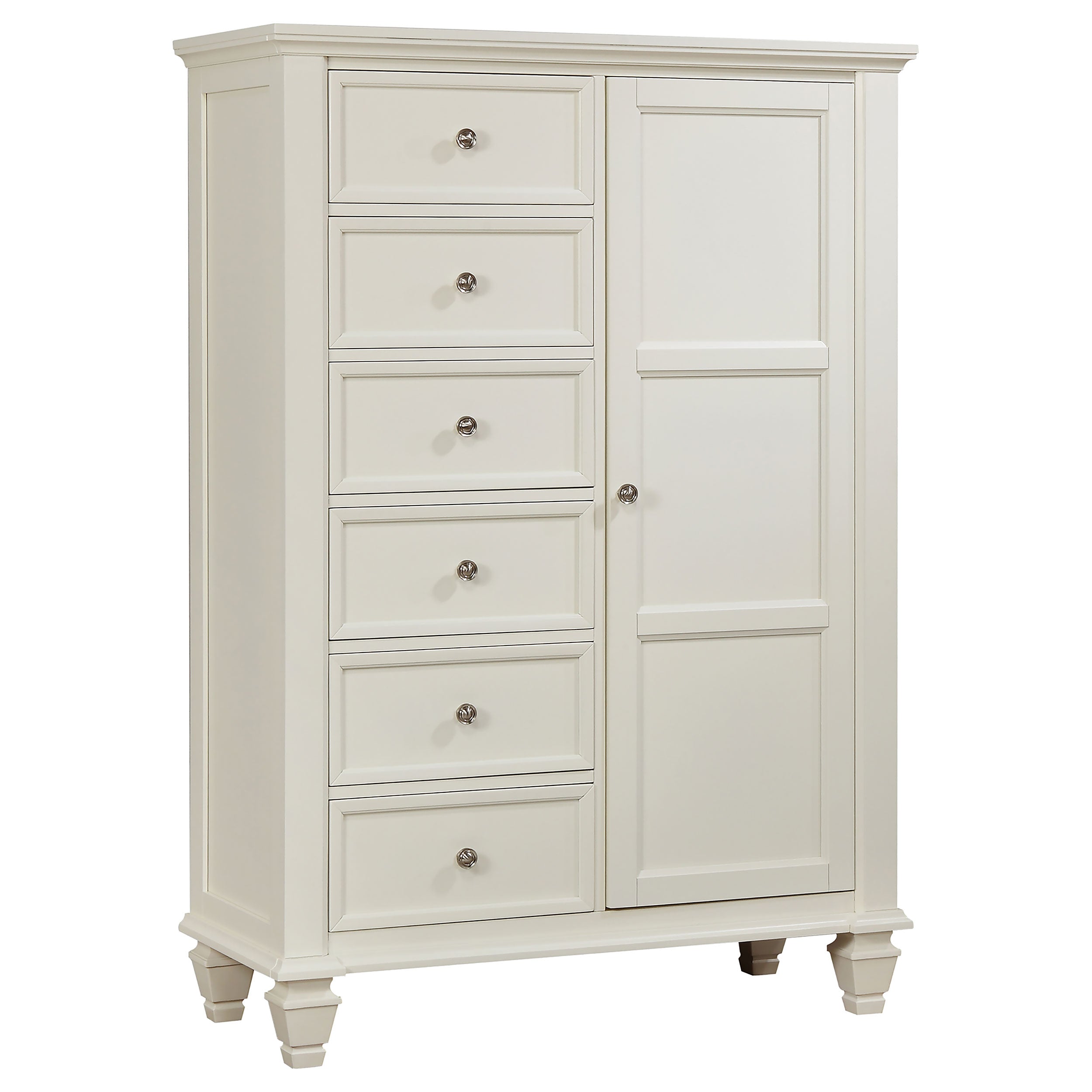 Orleans Furniture - Coaster - Sandy Beach 8-drawer Door Chest Cream White - 201308