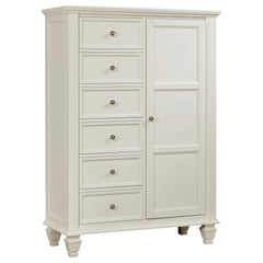 Orleans Furniture - Coaster - Sandy Beach 8-drawer Door Chest Cream White - 201308