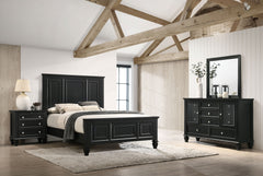 Orleans Furniture - Coaster - Sandy Beach 4-piece California King Bedroom Set Black - 201321KWN-S4