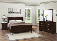 Orleans Furniture - Coaster - Louis Philippe 4-piece Full Bedroom Set Cappuccino - 202411F-S4