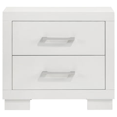 Jessica 2-drawer Nightstand Snow White