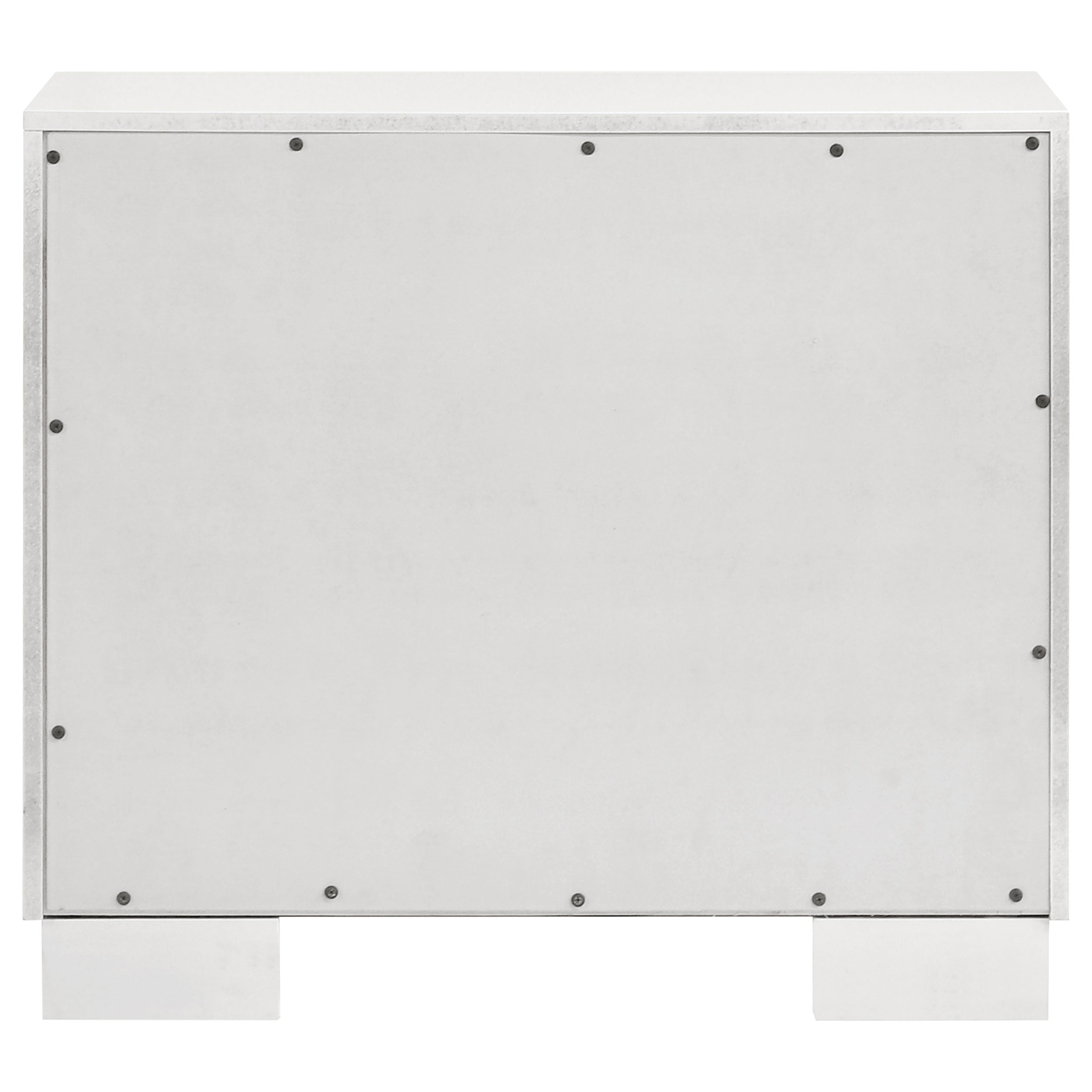 Jessica 2-drawer Nightstand Snow White