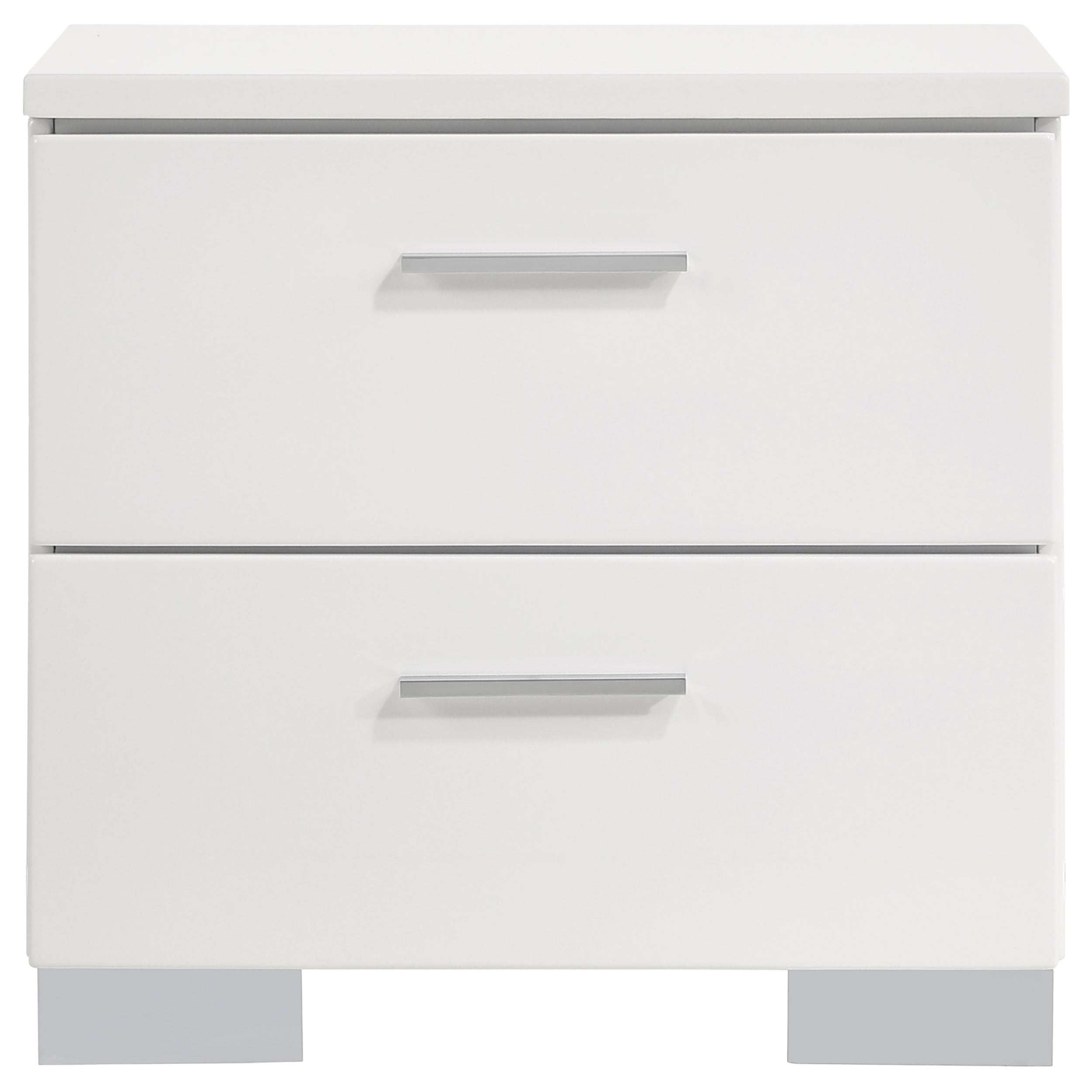 Felicity 4-piece California King Bedroom Set White Gloss