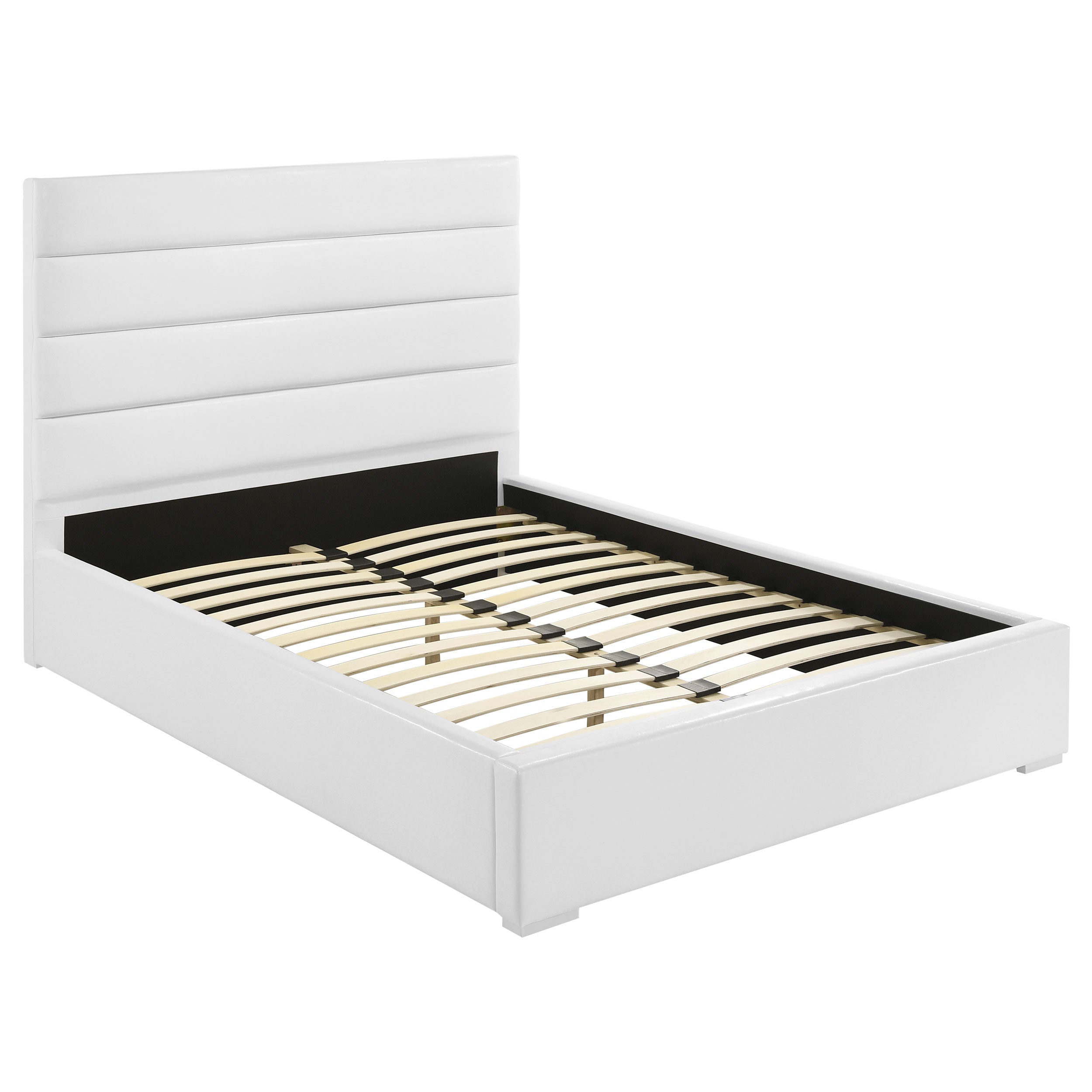 Orleans Furniture - Coaster - Felicity 53-inch Upholstered Full Platform Bed White - 203511F