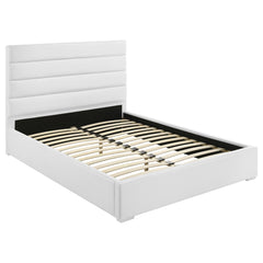 Orleans Furniture - Coaster - Felicity 53-inch Upholstered Queen Platform Bed White - 203511Q