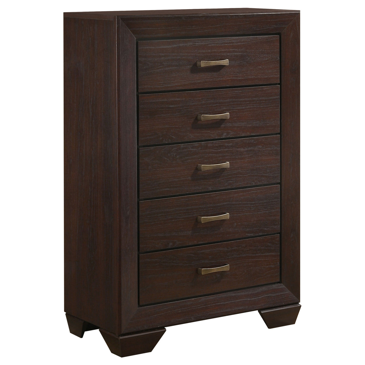 Orleans Furniture - Coaster - Kauffman 5-drawer Bedroom Chest Dark Cocoa - 204395