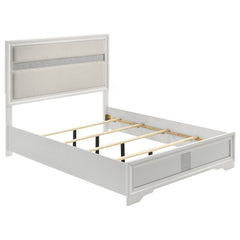 Orleans Furniture - Coaster - Miranda 54-inch Upholstered Full Panel Bed White - 205110F