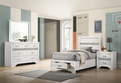 Orleans Furniture - Coaster - Miranda 4-piece Twin Bedroom Set White - 205111T-S4