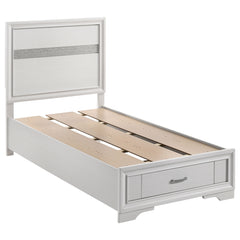 Orleans Furniture - Coaster - Miranda 51-inch Wood Twin Storage Panel Bed White - 205111T