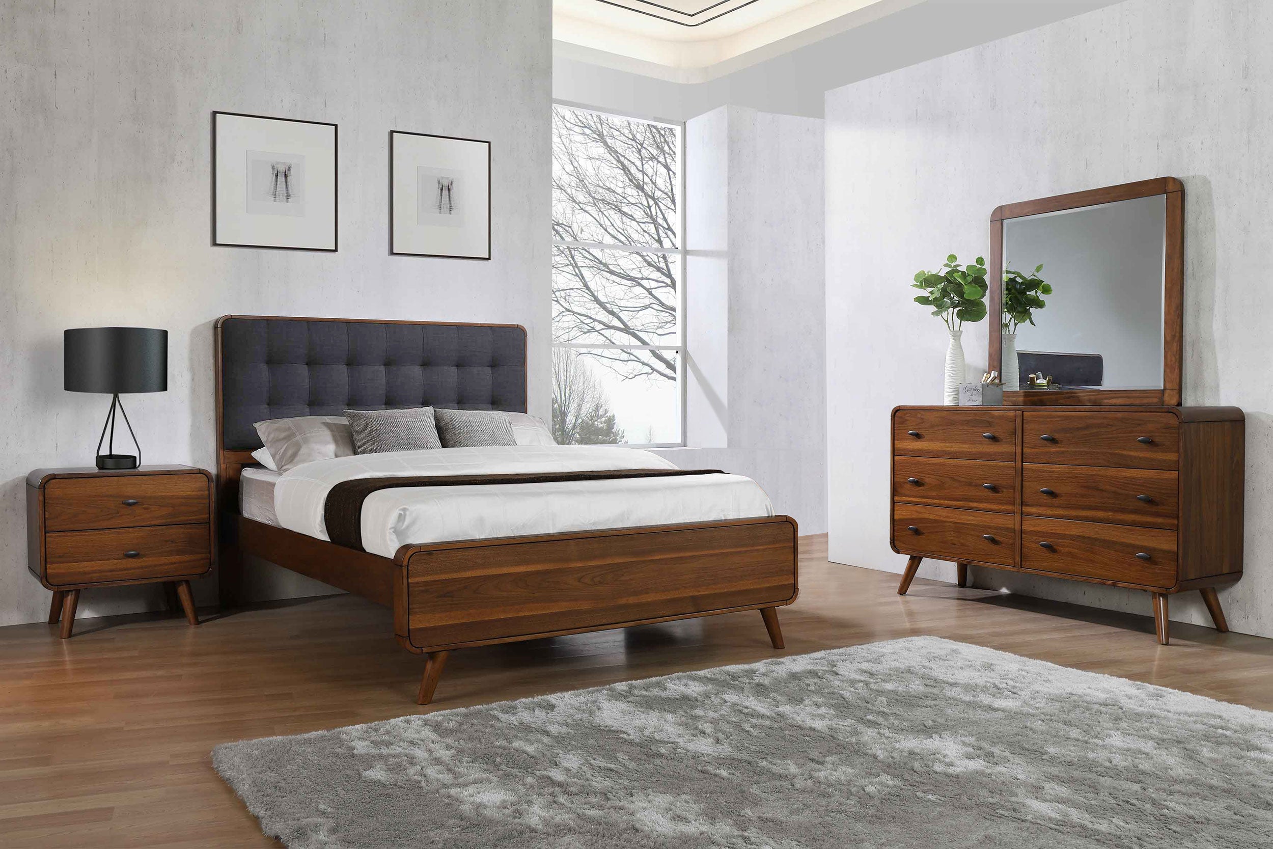 Orleans Furniture - Coaster - Robyn 4-piece Full Bedroom Set Dark Walnut - 205131F-S4