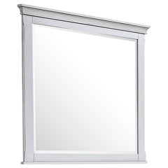 Orleans Furniture - Coaster - Franco Dresser Mirror Distressed White - 205334