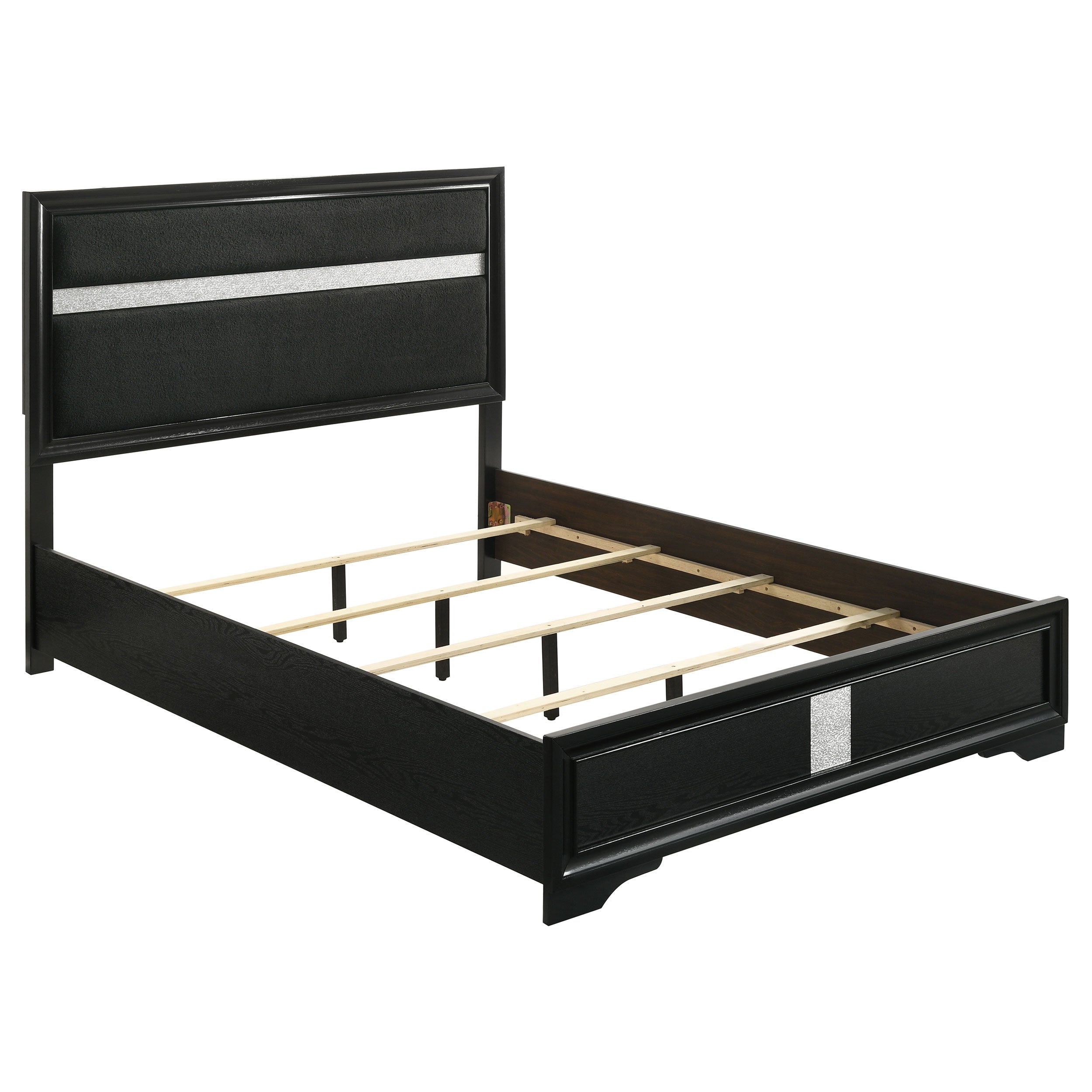 Orleans Furniture - Coaster - Miranda 54-inch Upholstered California King Panel Bed Black - 206360KW