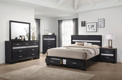 Orleans Furniture - Coaster - Miranda 5-piece California King Bedroom Set Black - 206361KW-S5