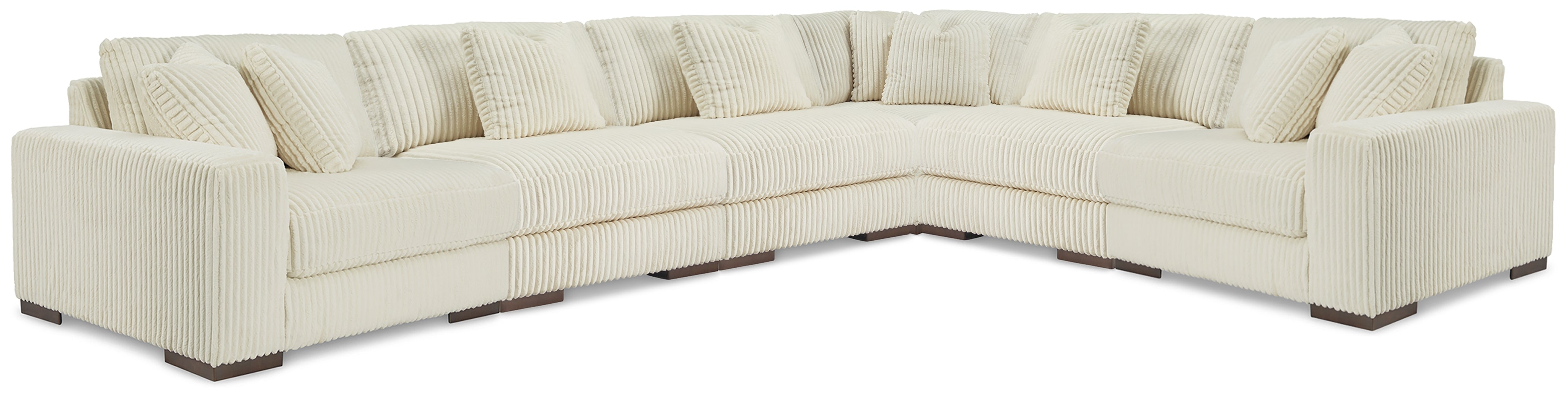 Orleans Furniture - Ashley Furniture - Lindyn Sectional - RAF 6-Piece Sectional / Ivory - 21104S20