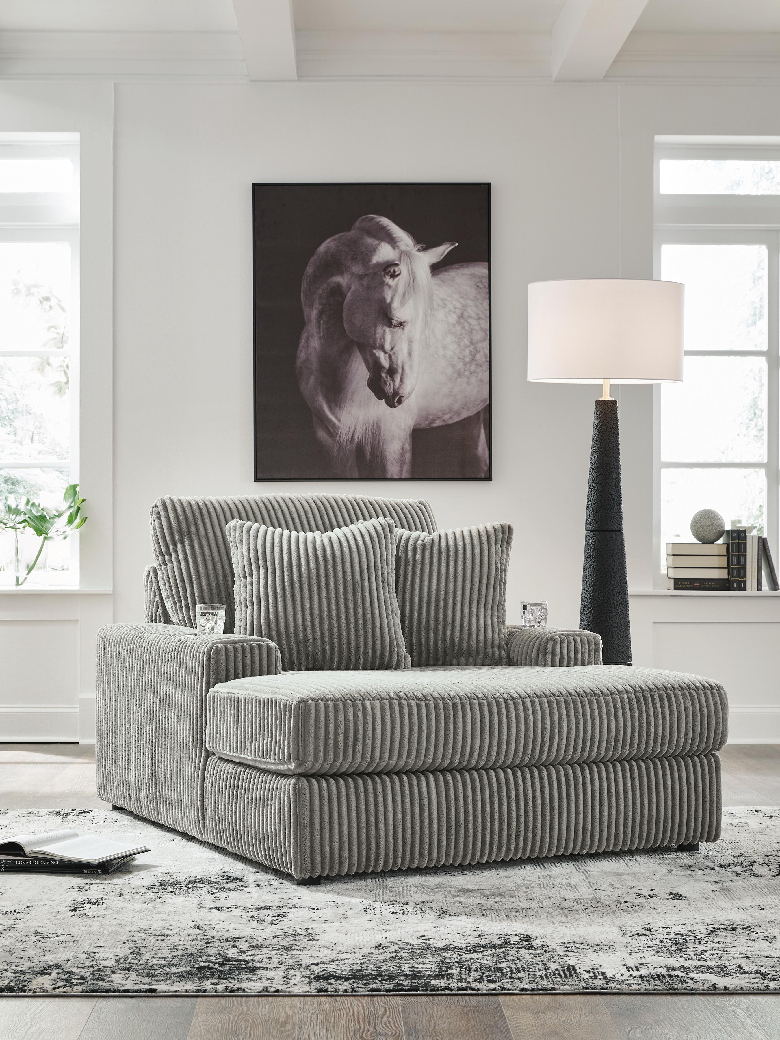 Orleans Furniture - Ashley Furniture - Lindyn Living Room - Chaise / Fog - 2110515