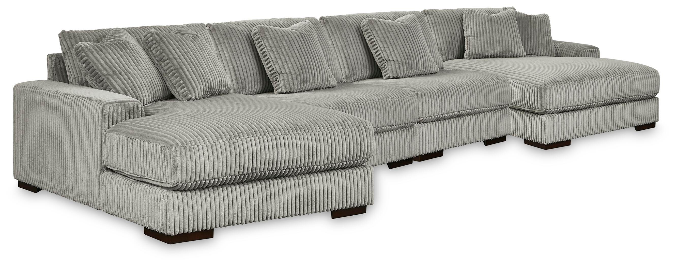 Orleans Furniture - Ashley Furniture - Lindyn 4-Piece Sectional with Double Chaise - 4-Piece Sectional with Double Chaise - 21105S20
