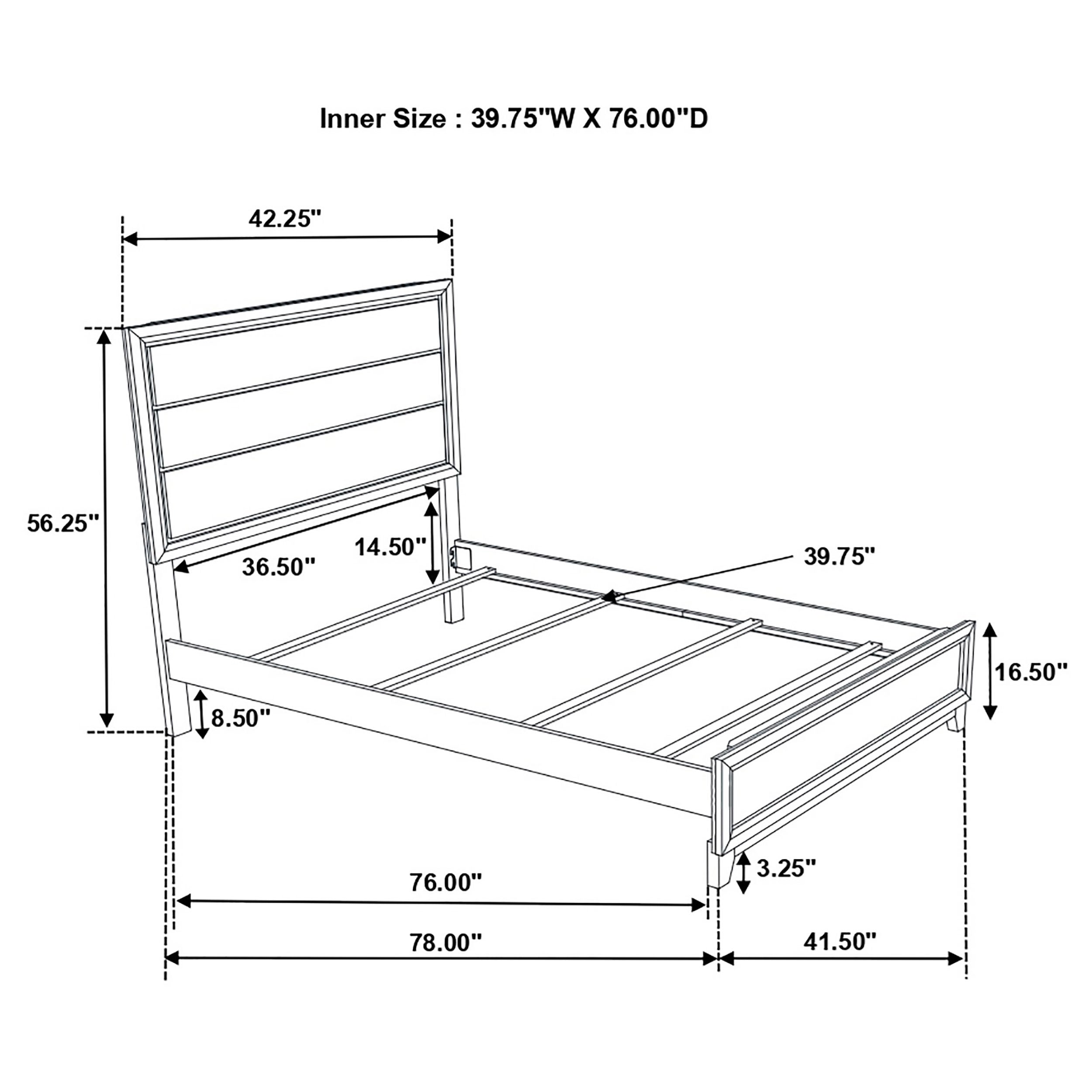 Watson 4-piece Twin Bedroom Set Grey Oak