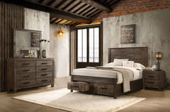 Orleans Furniture - Coaster - Woodmont 4-piece California King Bedroom Set Golden Brown - 222631KW-S4