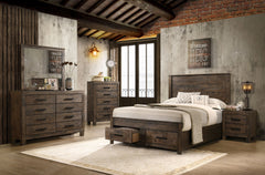 Orleans Furniture - Coaster - Woodmont 5-piece Queen Bedroom Set Rustic Golden Brown - 222631Q-S5