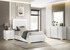 Orleans Furniture - Coaster - Marceline 4-piece Twin Bedroom Set White - 222931T-S4
