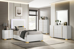Orleans Furniture - Coaster - Marceline 5-piece Twin Bedroom Set White - 222931T-S5