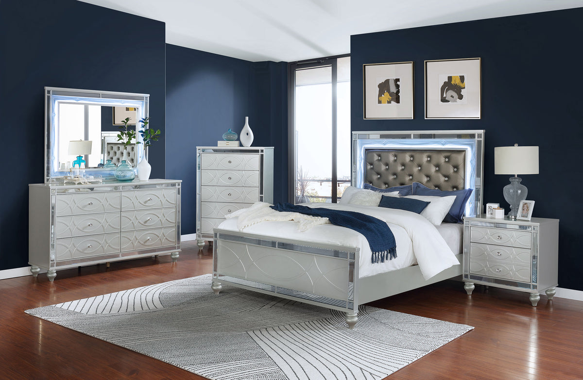 Orleans Furniture - Coaster - Gunnison 5-piece Queen Bedroom Set Silver Metallic - 223211Q-S5