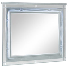 Orleans Furniture - Coaster - Gunnison Dresser Mirror Silver Metallic - 223214
