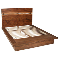 Orleans Furniture - Coaster - Winslow Wood Queen Panel Bed Smokey Walnut and Coffee Bean - 223250Q