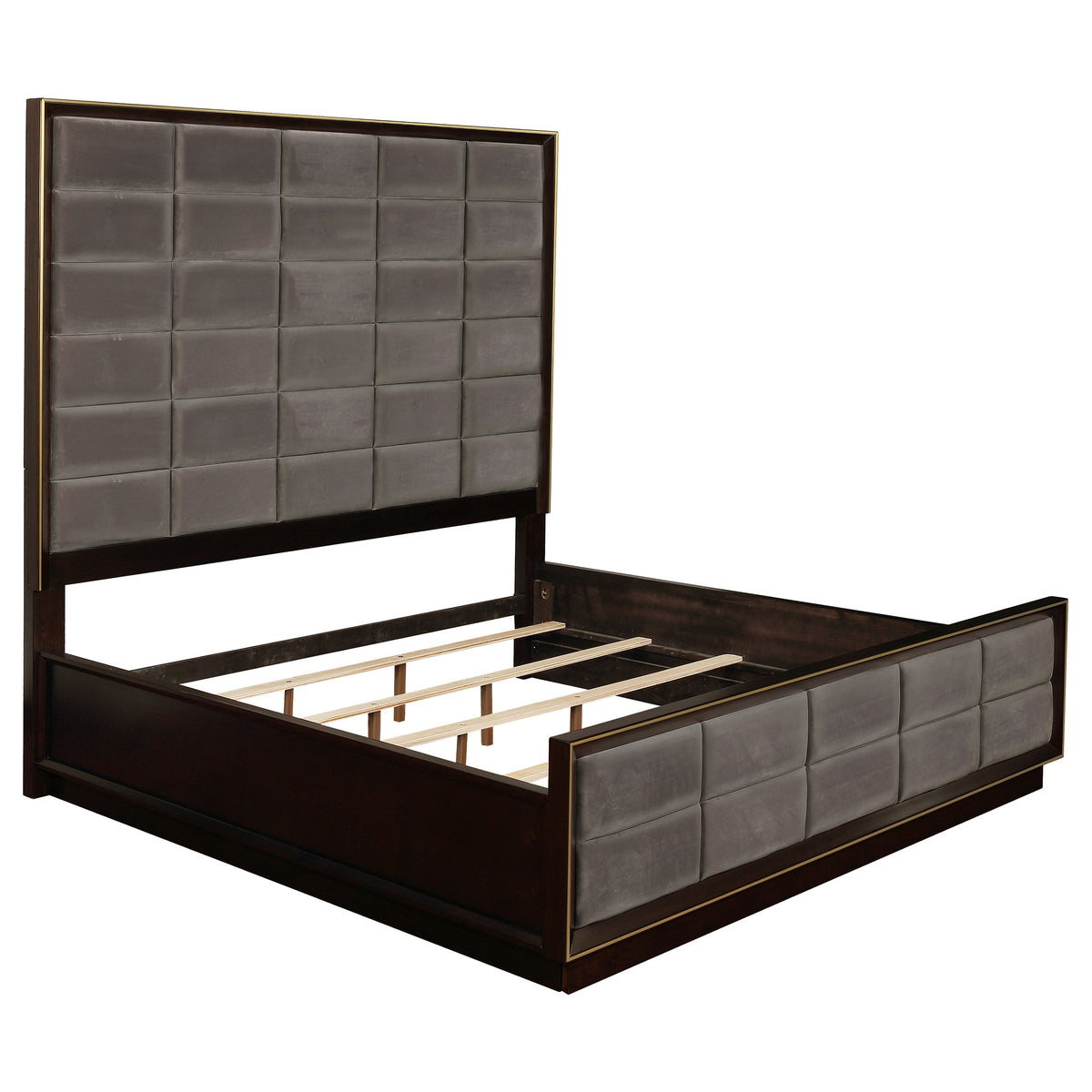 Orleans Furniture - Coaster - Durango 77-inch California King Panel Bed Smoked Peppercorn - 223261KW