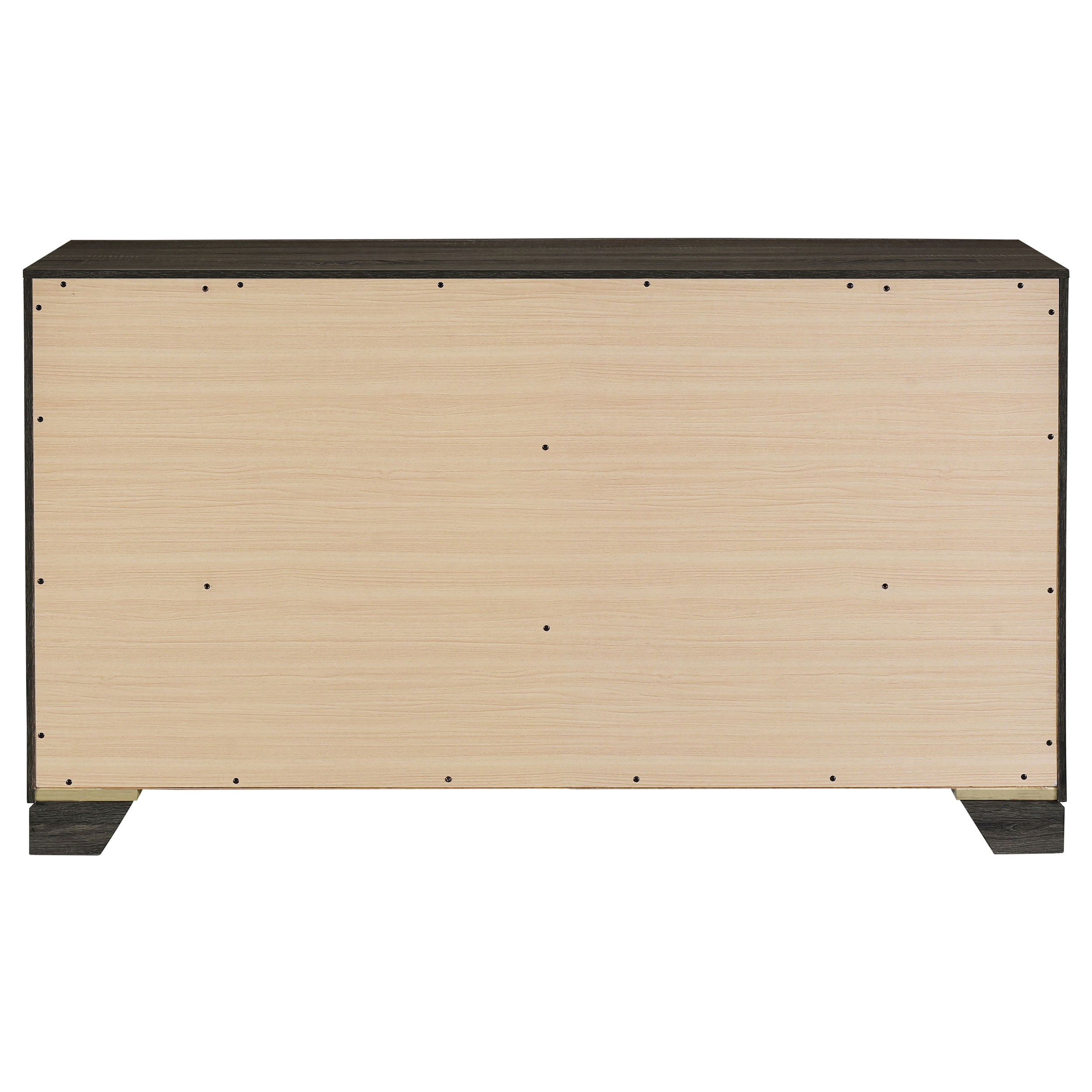 Wright 6-drawer Dresser Cabinet Brown Oak
