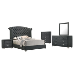 Orleans Furniture - Coaster - Melody 5-piece California King Bedroom Set Grey - 223381KW-S5