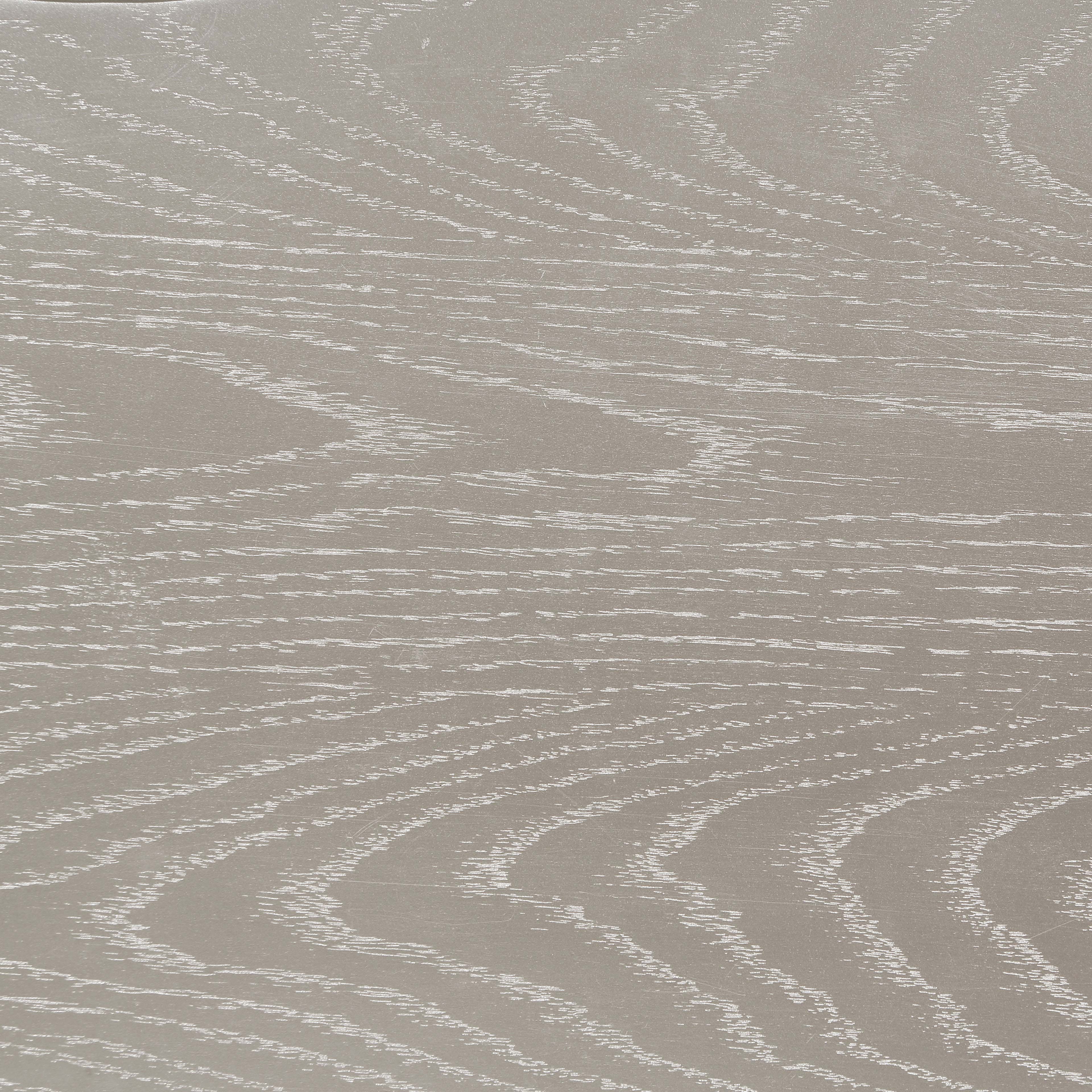 Evangeline Wood Queen LED Panel Bed Silver Oak
