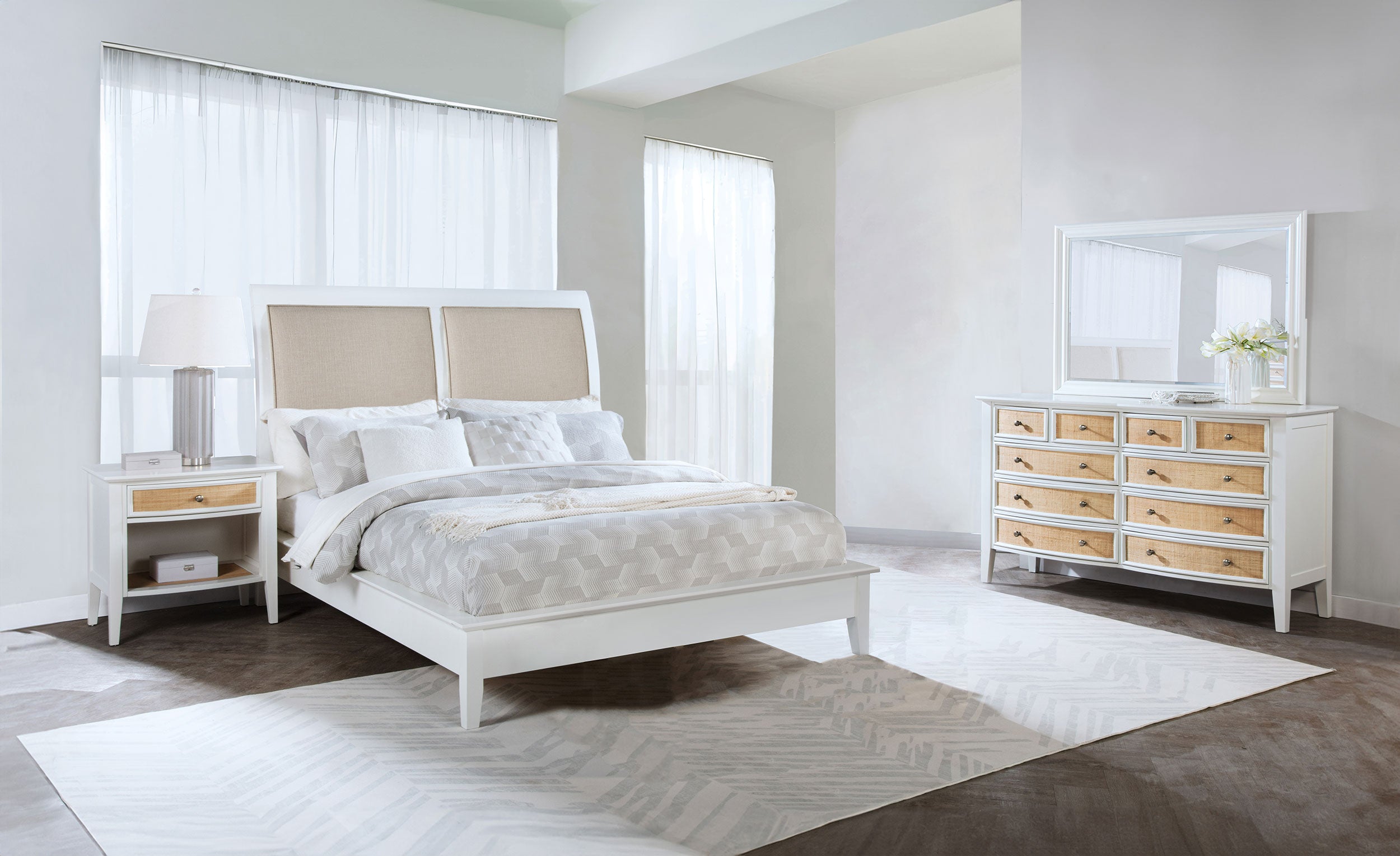 Orleans Furniture - Coaster - Bexhill 4-piece California King Bedroom Set White - 223471KW-S4