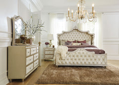 Orleans Furniture - Coaster - Antonella 4-piece California King Bedroom Set Ivory  - 223521KW-S4