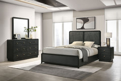 Orleans Furniture - Coaster - Cavelle 4-piece Queen Bedroom Set Black - 223661Q-S4