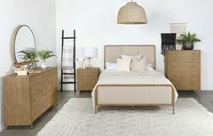 Orleans Furniture - Coaster - Arini 5-piece California King Bedroom Set Cream and Sand Wash - 224301KWCRM-S5