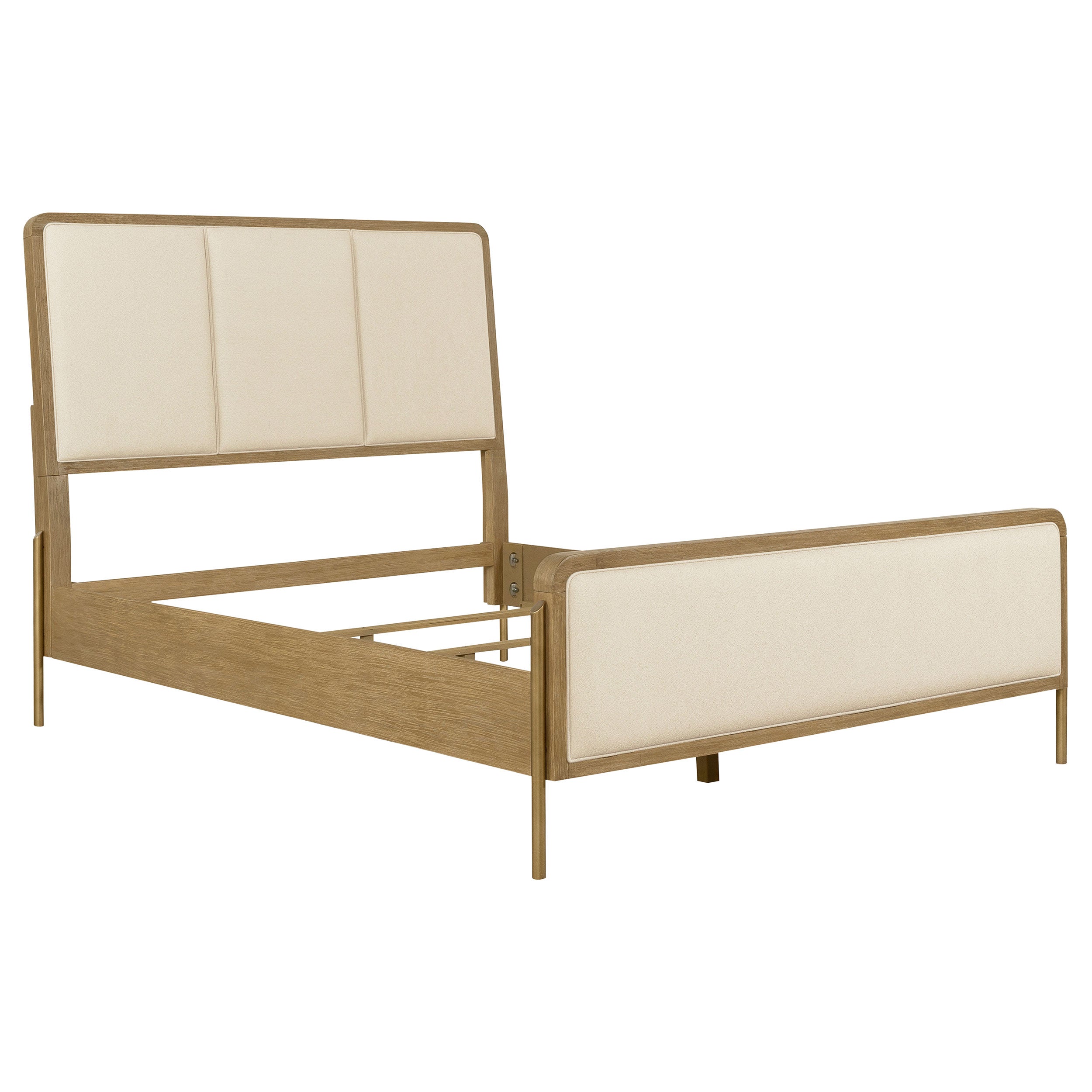 Orleans Furniture - Coaster - Arini 56-inch Queen Panel Bed Cream and Sand Wash - 224301QCRM