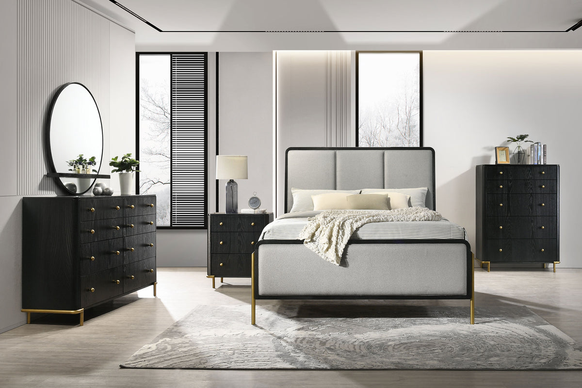 Orleans Furniture - Coaster - Arini 5-piece Queen Bedroom Set Black and Grey - 224331Q-S5