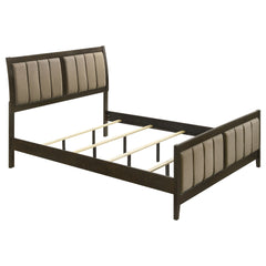 Orleans Furniture - Coaster - Wilkes 51-inch Upholstered California King Bed Dark Cocoa - 224421KW