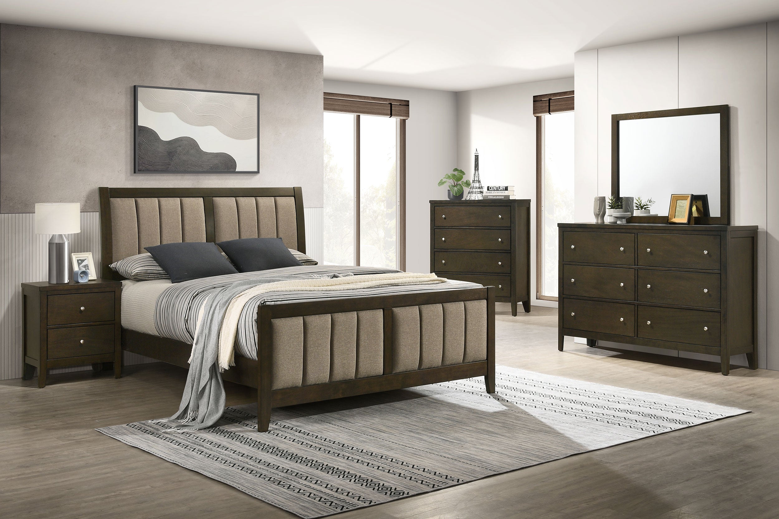 Orleans Furniture - Coaster - Wilkes 5-piece Queen Bedroom Set Dark Cocoa - 224421Q-S5