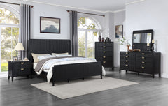 Orleans Furniture - Coaster - Brookmead 5-piece Eastern King Bedroom Set Black - 224711KE-S5