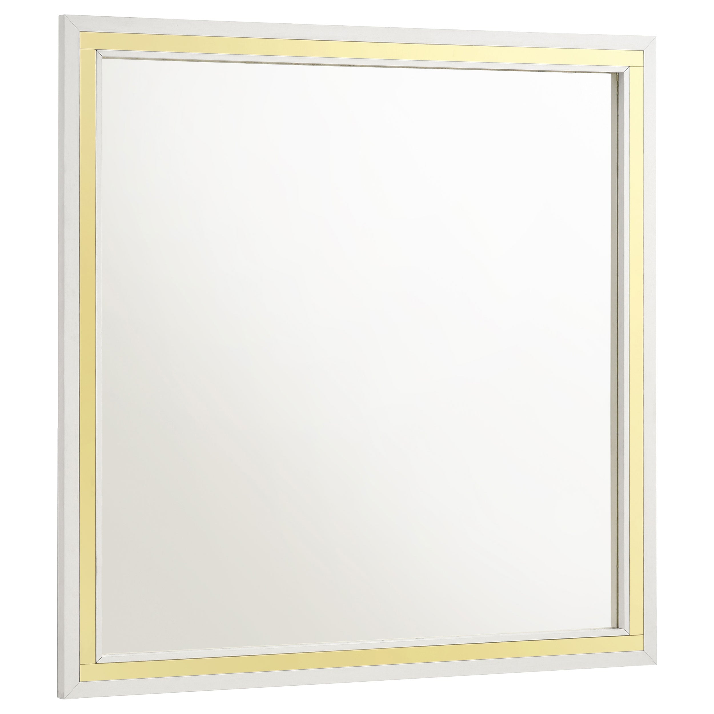 Orleans Furniture - Coaster - Lucia Dresser Mirror White - 224734