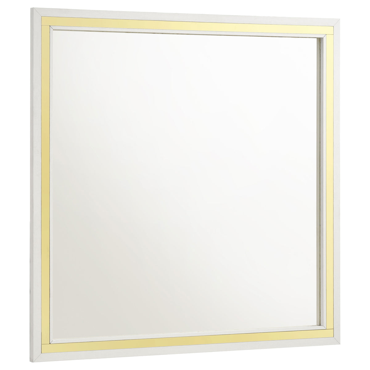 Orleans Furniture - Coaster - Lucia Dresser Mirror White - 224734