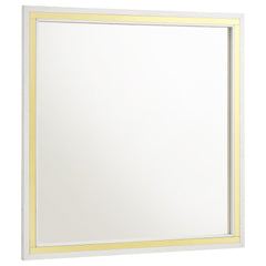 Orleans Furniture - Coaster - Lucia Dresser Mirror White - 224734